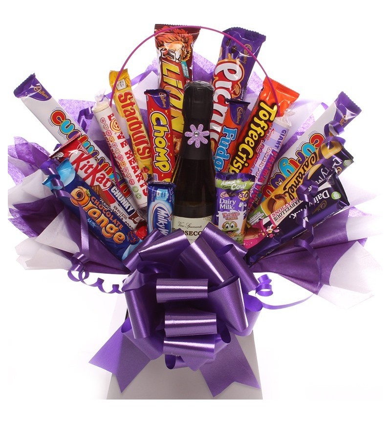 Prosecco Sweets and Chocolate Bouquet. Prosecco Sweets and Chocolate Bouquet.