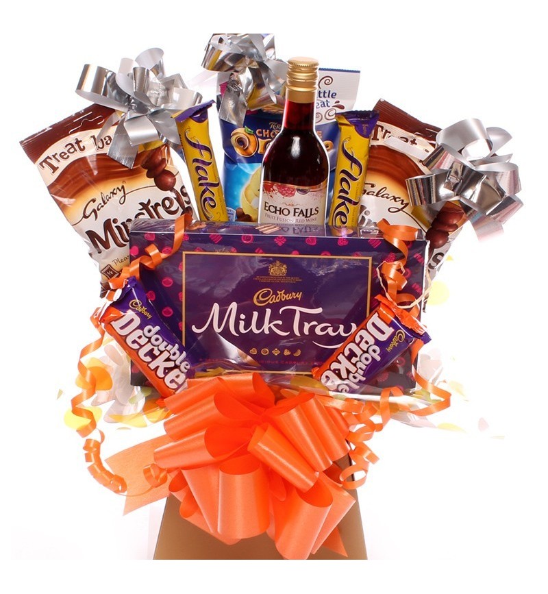 Echo Fall and Milk Tray Chocolate Bouquet. Echo Fall and Milk Tray Chocolate Bouquet.
