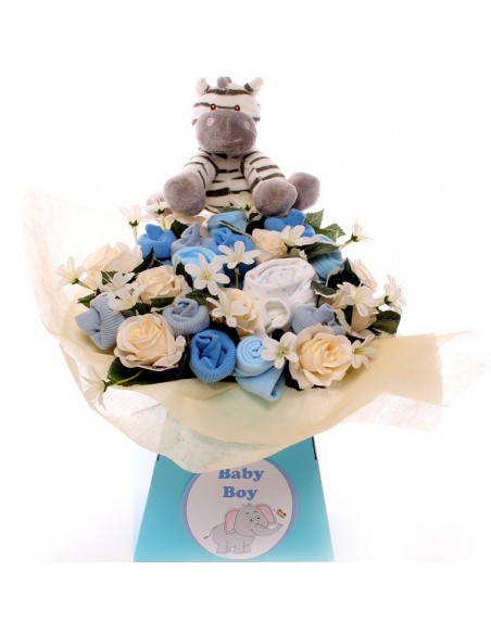 Zebra Luxury Baby Bouquet.