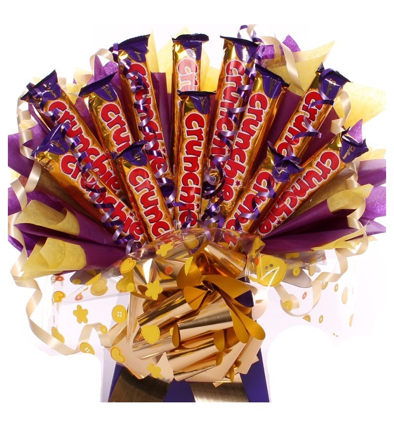 Crunchie Chocolate Bar Bouquet.