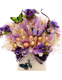 Candy flowers, Chocolate flowers bouquet, Flowers bouquet gift