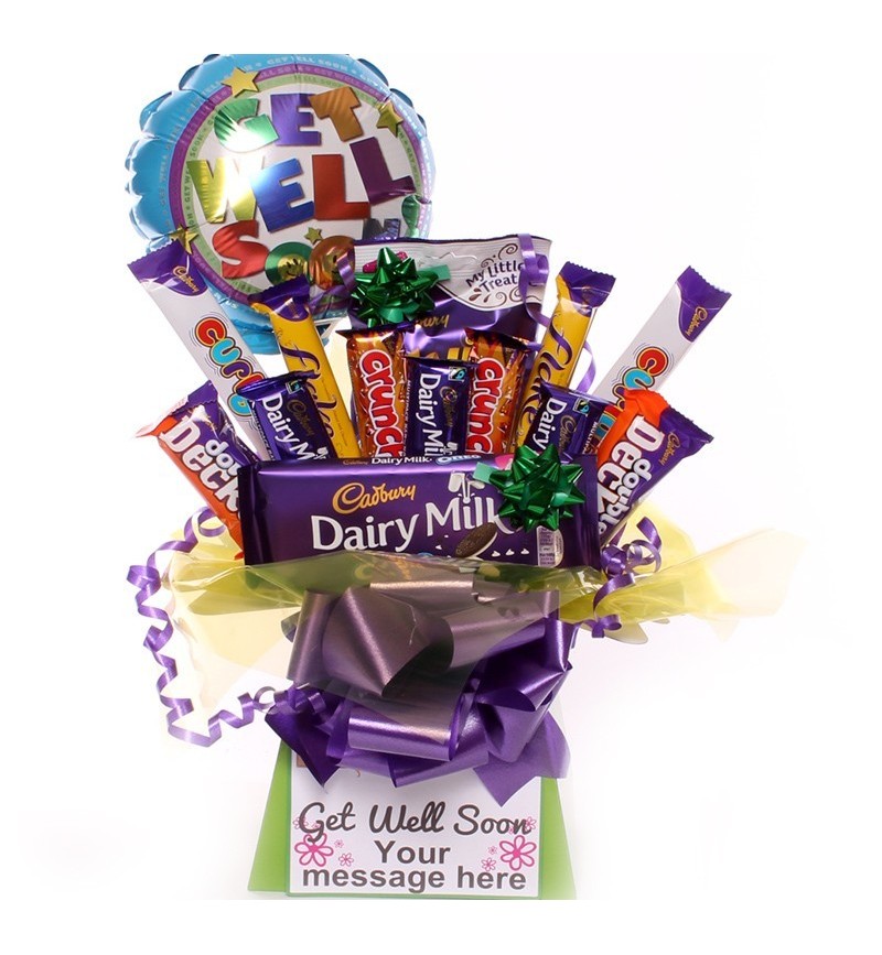 Get Well Chocolate Bouquet - Bargain Range.